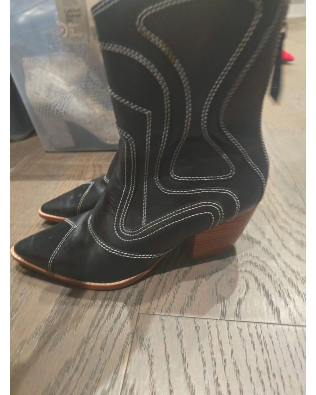 Matisse Caty Contrast Stitch Western Booties