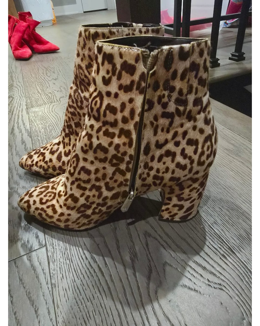 Sam Edelman Kinzey Leopard Print Ankle Booties