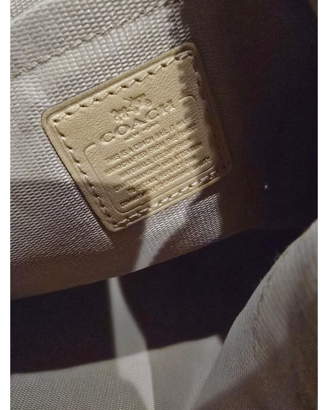 COACH Pebbled Leather Chain Crossbody