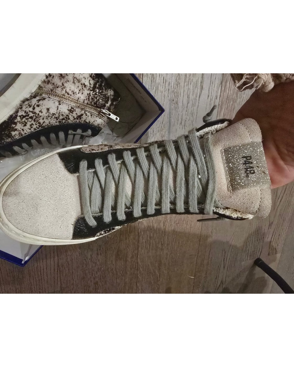 P448 Cow Print Star High-Top Sneakers - Style# F20STAR-W-COW/SOFTY