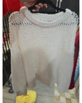 wild fable Open-Knit Crewneck Sweater