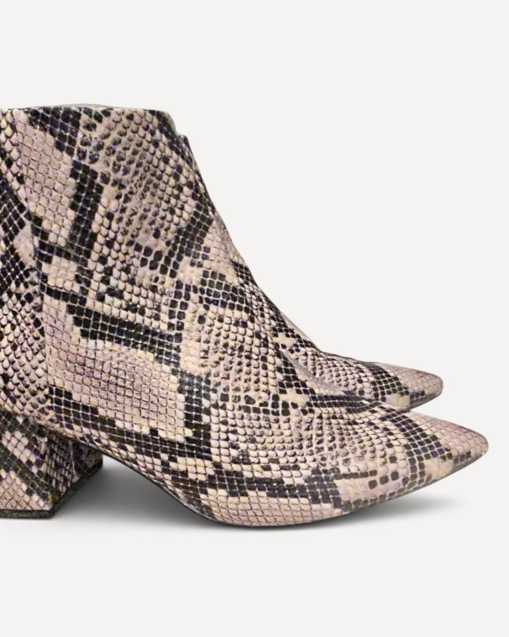 Brown Marc Fisher Snakeskin Print Ankle Booties, size 9.5M – photo 2