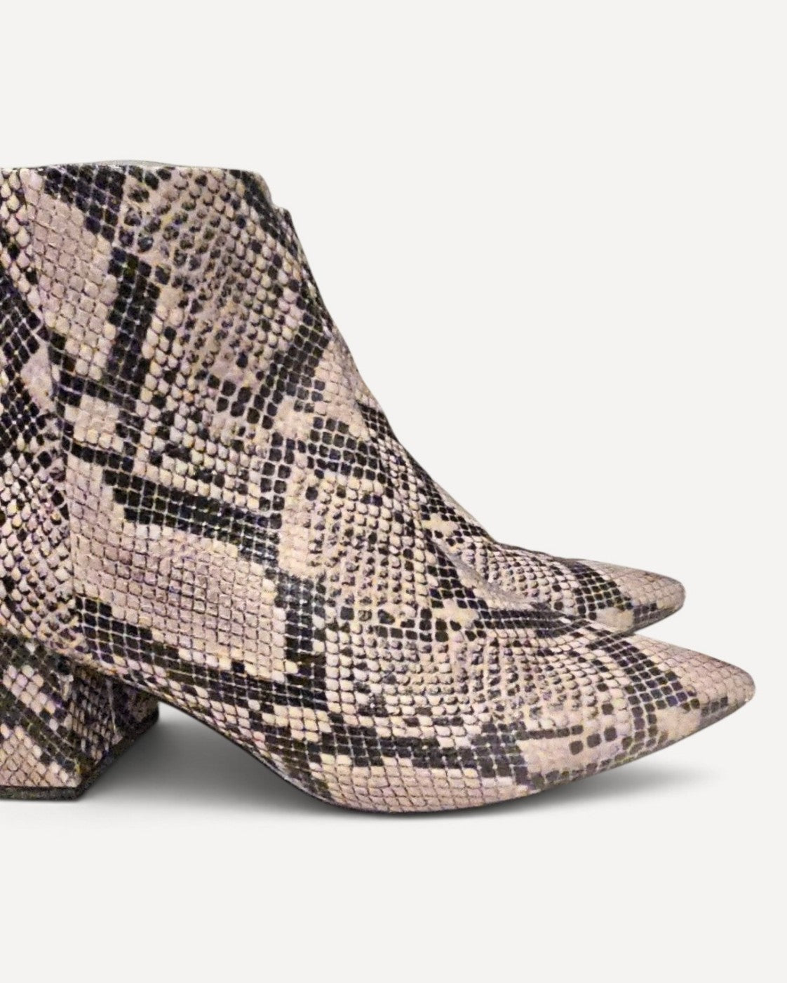 Brown Marc Fisher Snakeskin Print Ankle Booties, size 9.5M – photo 2