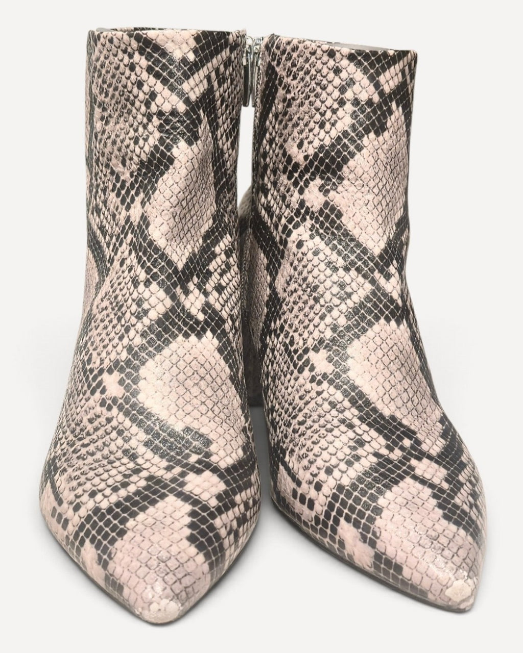 Brown Marc Fisher Snakeskin Print Ankle Booties, size 9.5M – photo 3