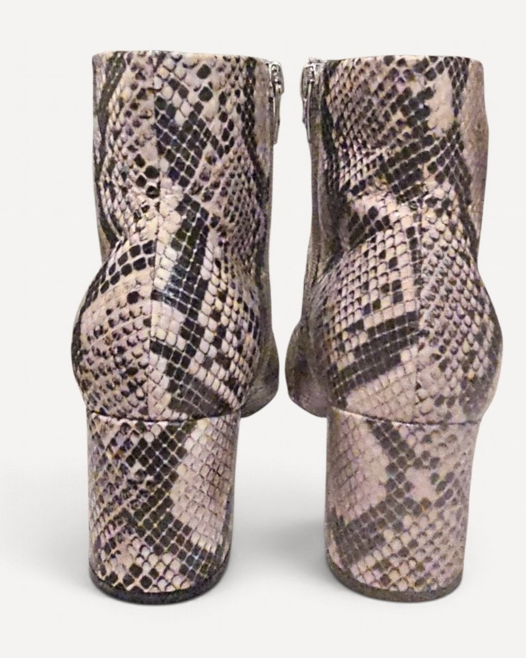 Brown Marc Fisher Snakeskin Print Ankle Booties, size 9.5M – photo 5
