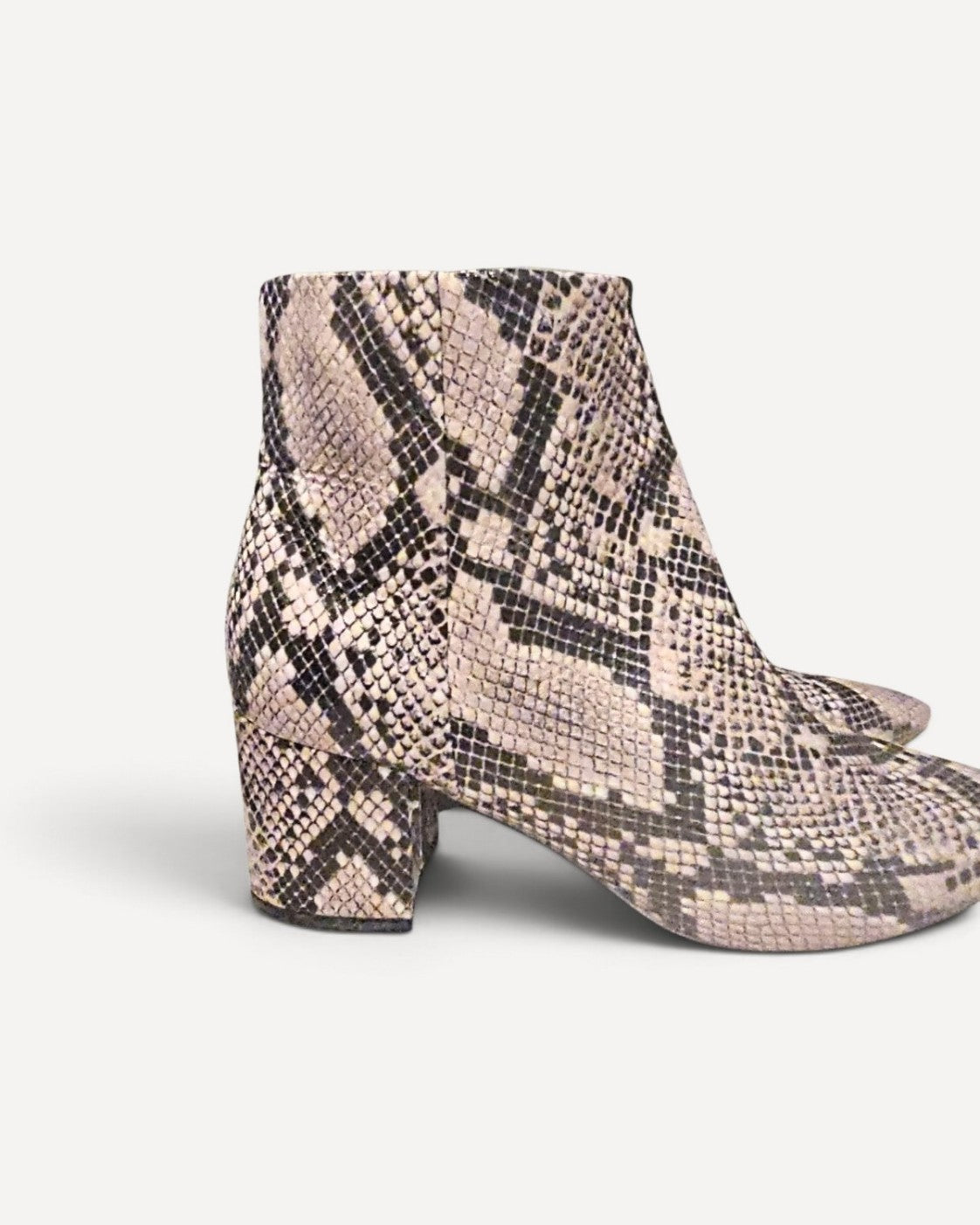 Brown Marc Fisher Snakeskin Print Ankle Booties, size 9.5M – photo 7