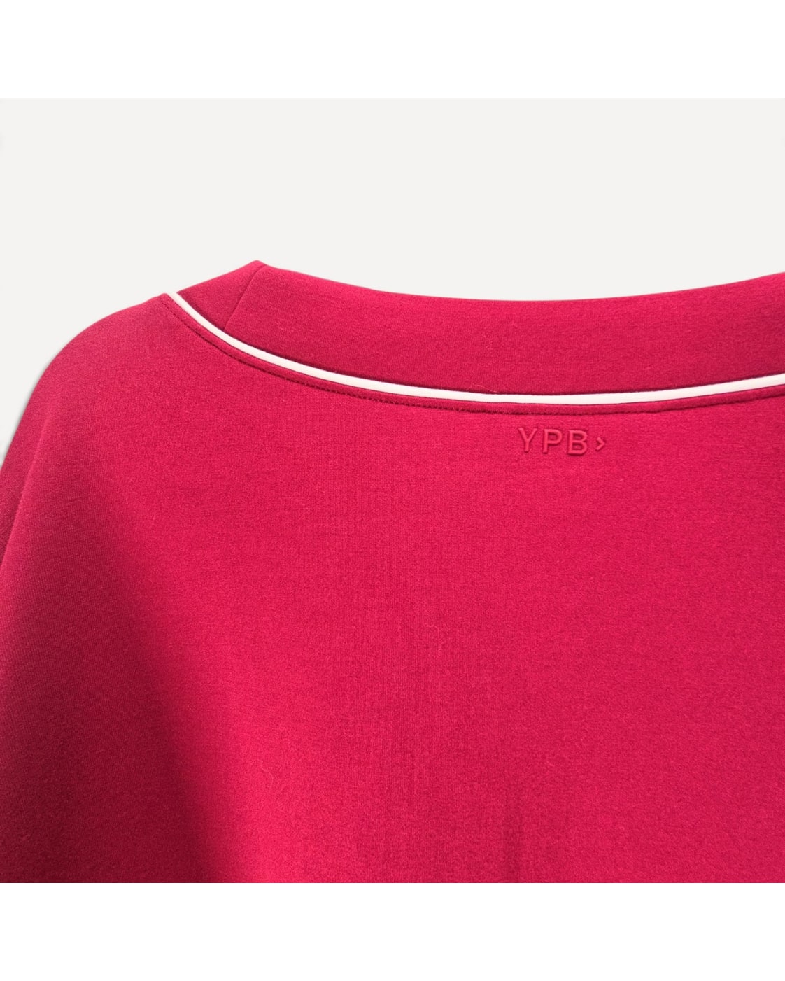 Red Ypb Neoknit Piped V-Neck Sweater, size L – photo 5
