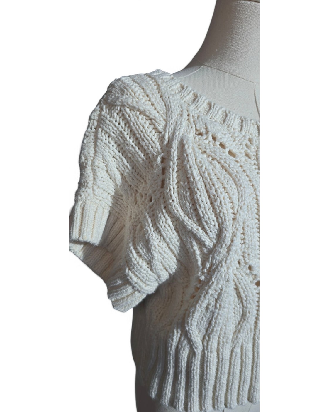 By Together Cropped Cable-Knit Sweater