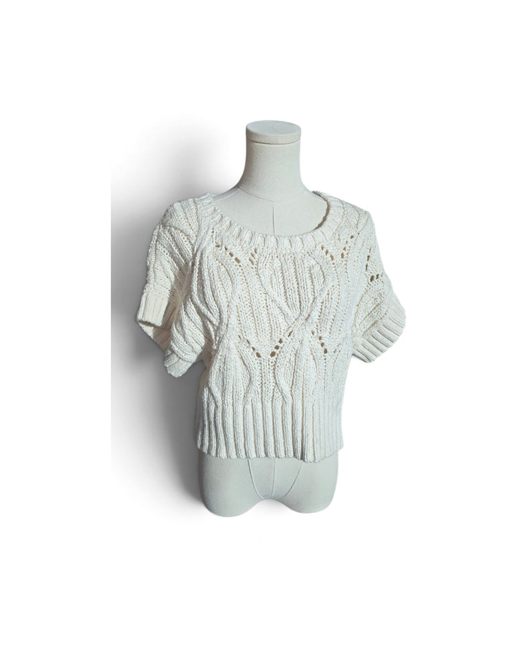 By Together Cropped Cable-Knit Sweater
