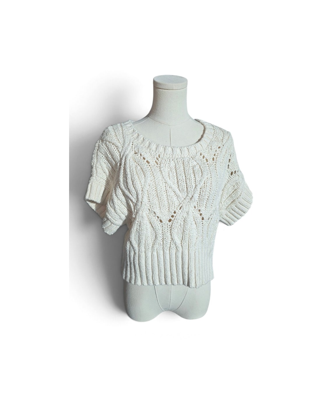 By Together Cropped Cable-Knit Sweater