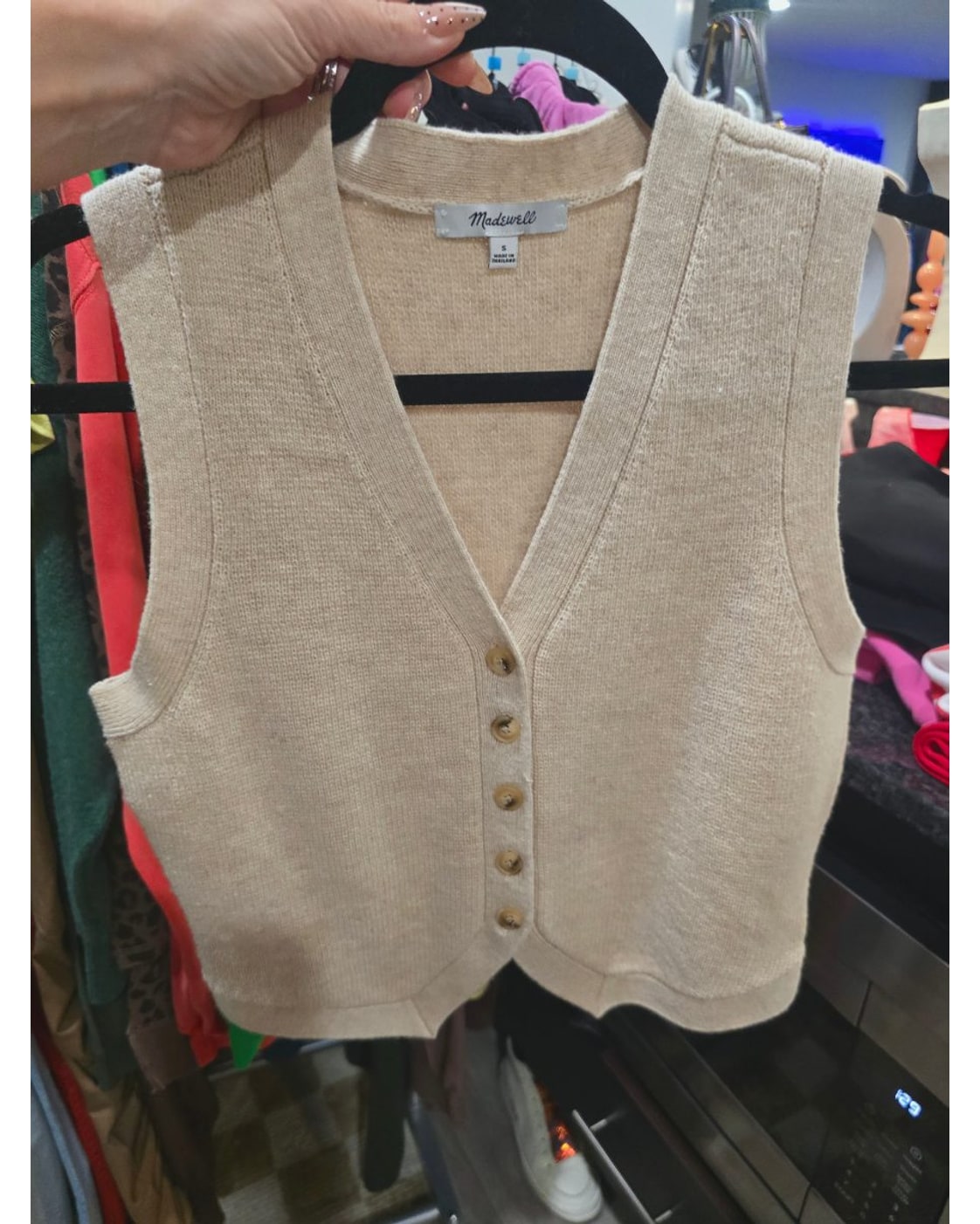 Madewell Button-Front Sweater Vest