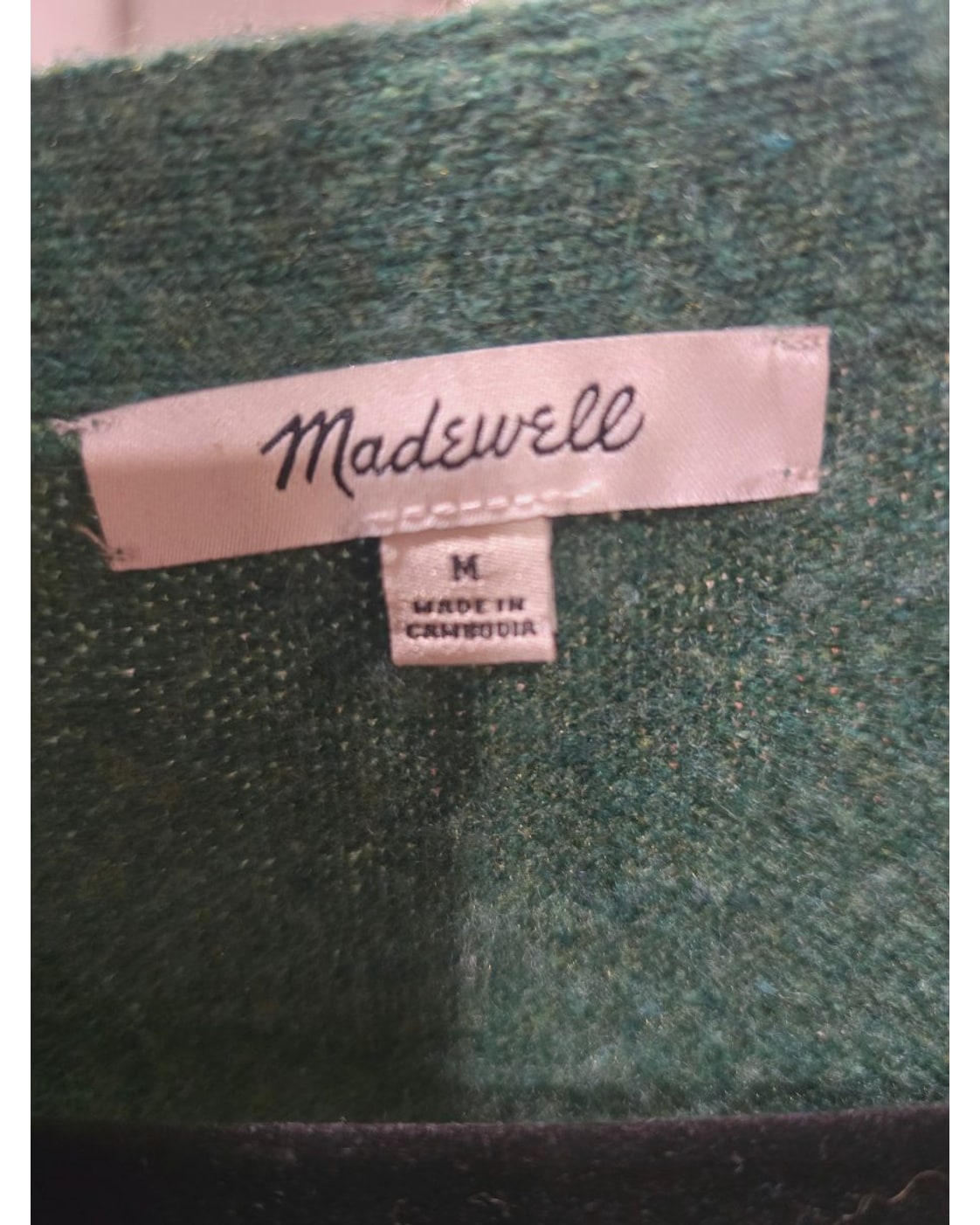 Madewell V-Neck Button-Front Cardigan