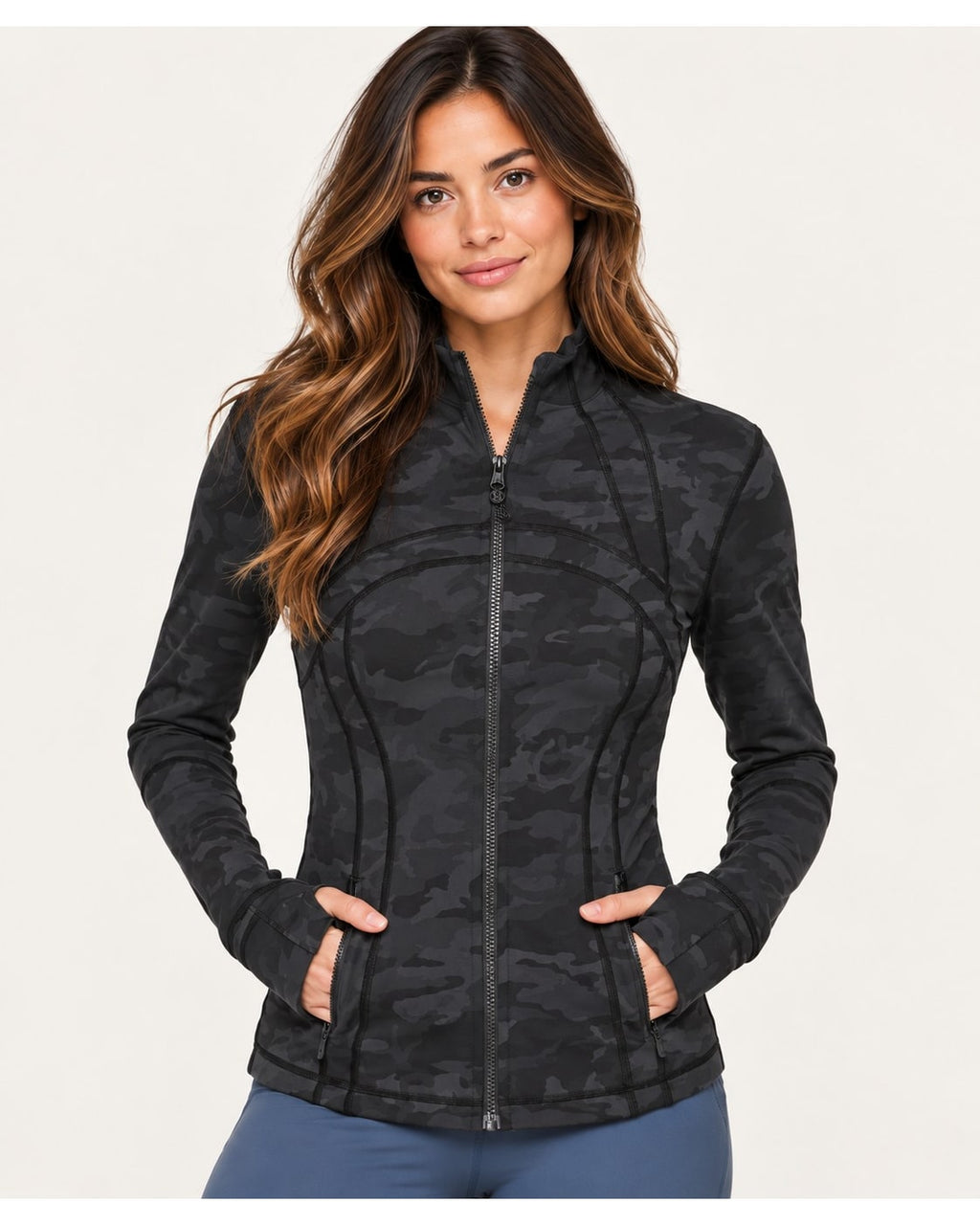 lululemon Camo Print Zip-Up Jacket - Style# RN 106259