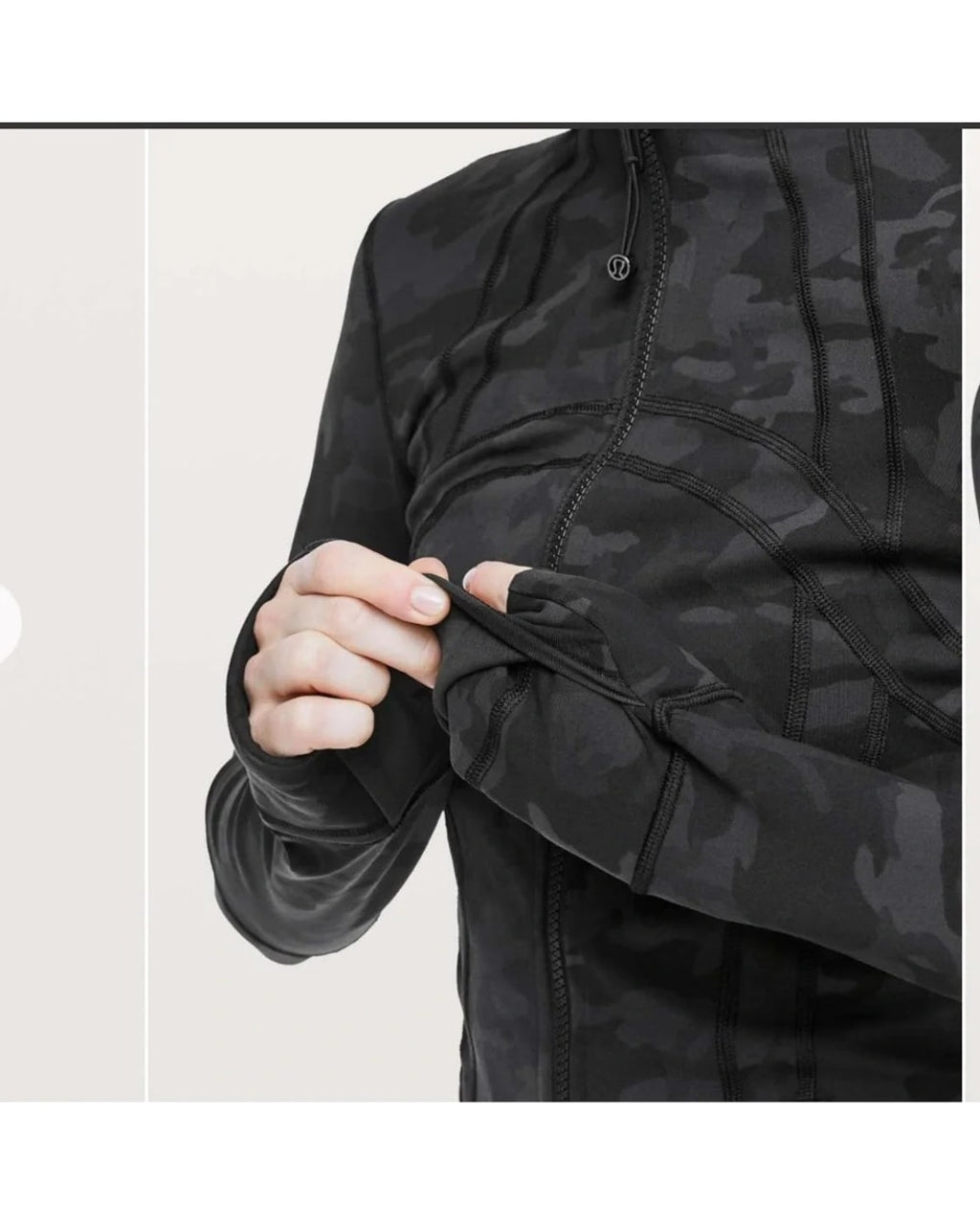 lululemon Camo Print Zip-Up Jacket - Style# RN 106259