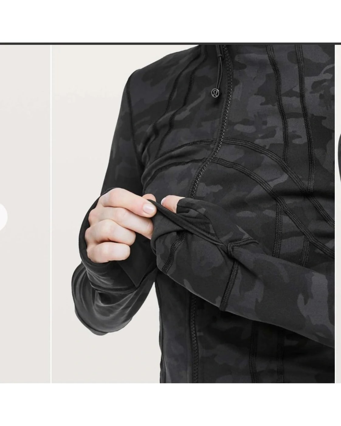 lululemon Camo Print Zip-Up Jacket - Style# RN 106259