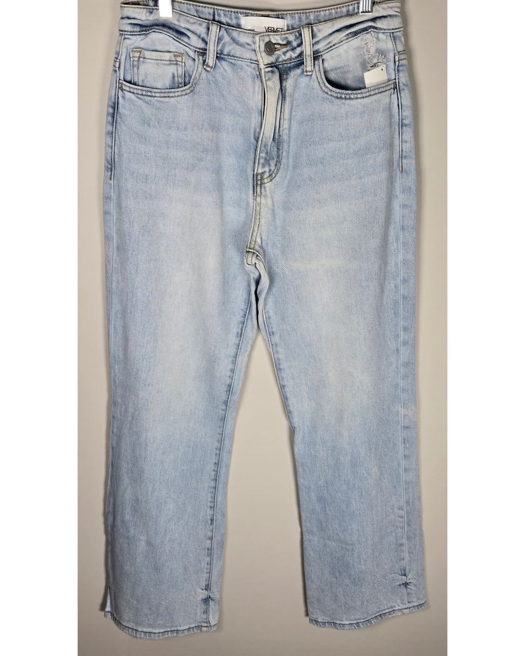 Vervet Raw Hem Straight Leg Jeans - Style# V3212