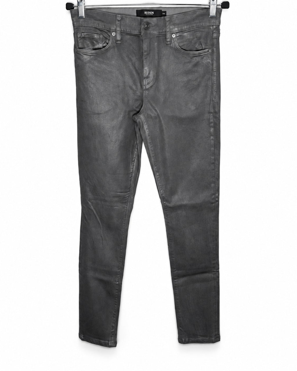 Hudson Nico Midrise Super Skinny Jeans Metallic- Style# WMA407GWF 18943-00