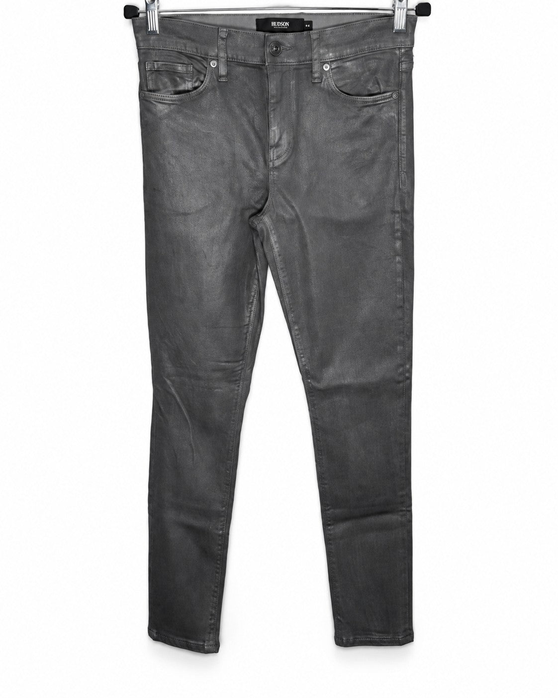 Hudson Nico Midrise Super Skinny Jeans Metallic- Style# WMA407GWF 18943-00