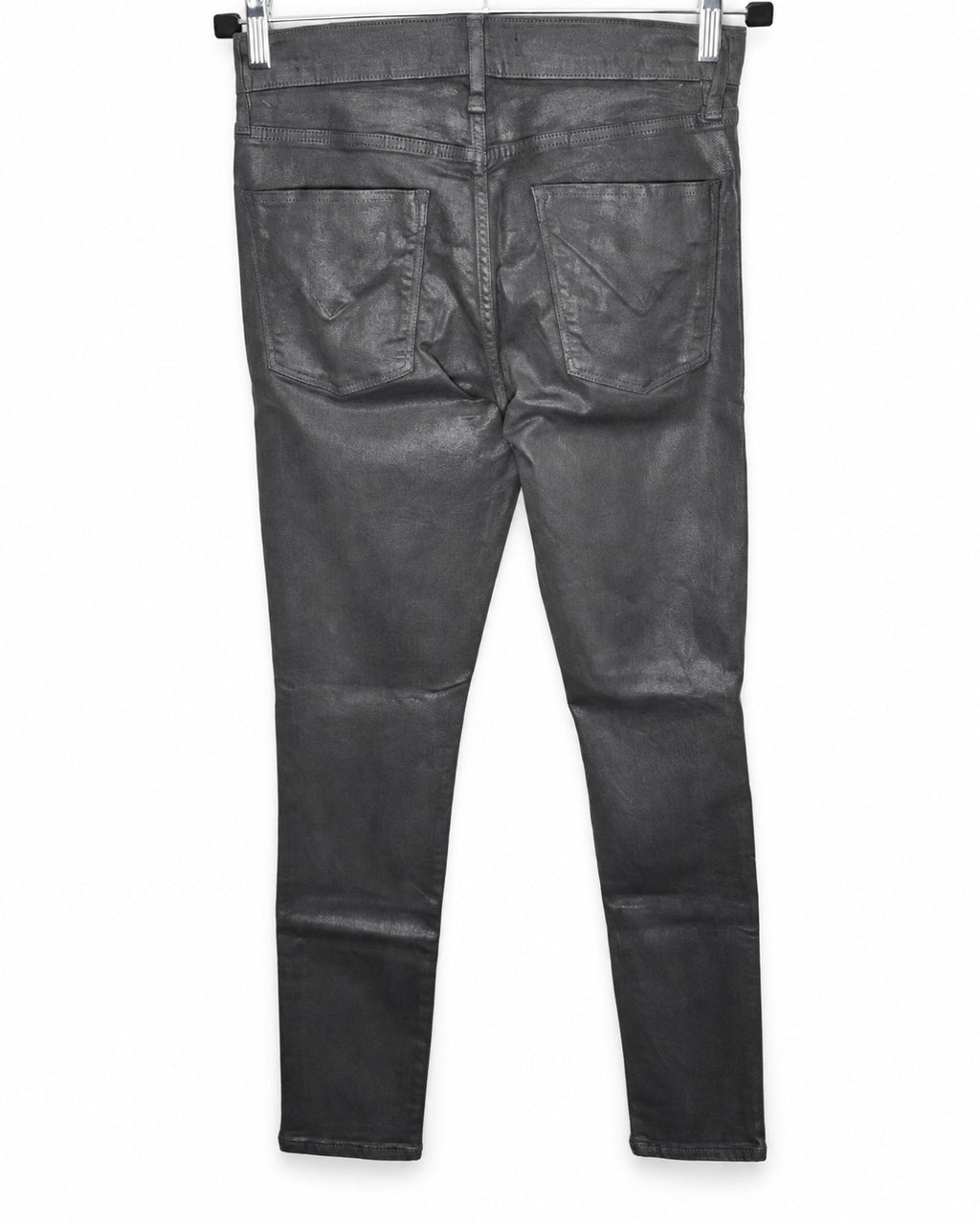 Hudson Nico Midrise Super Skinny Jeans Metallic- Style# WMA407GWF 18943-00