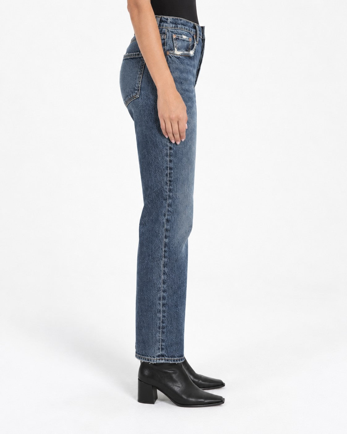 AGOLDE Riley High Rise Straight Crop