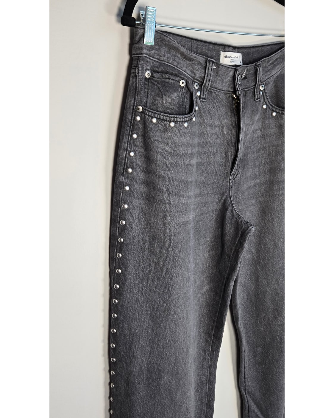 Abercrombie & Fitch "The Loose High Rise" Studded Jeans