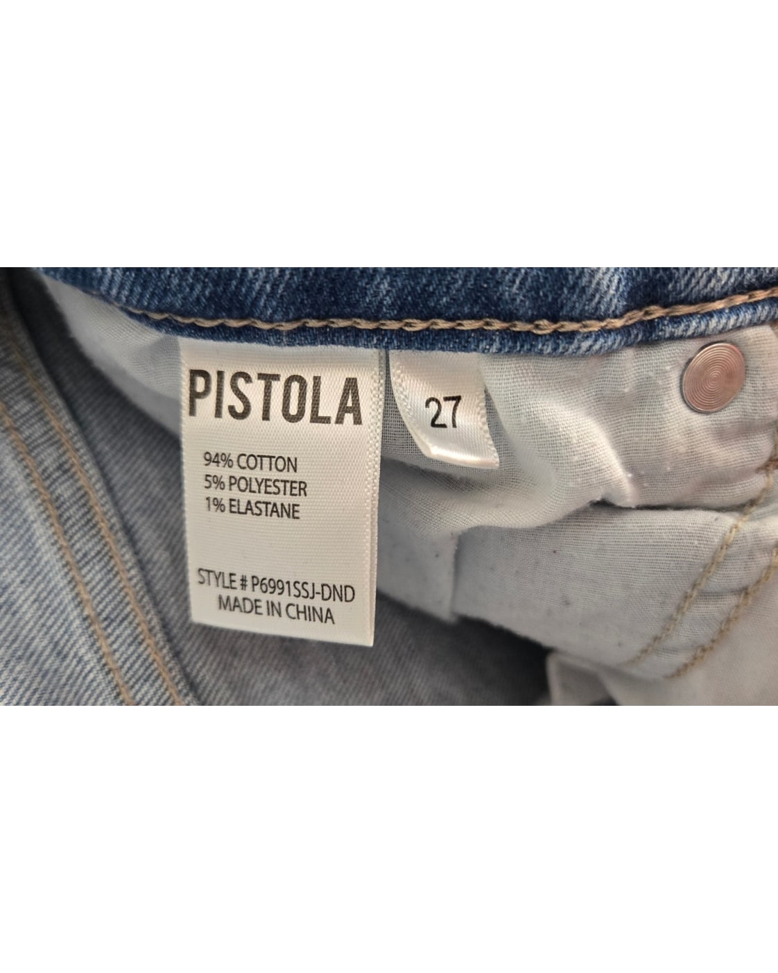Pistola Charlie High Rise Straight Jeans