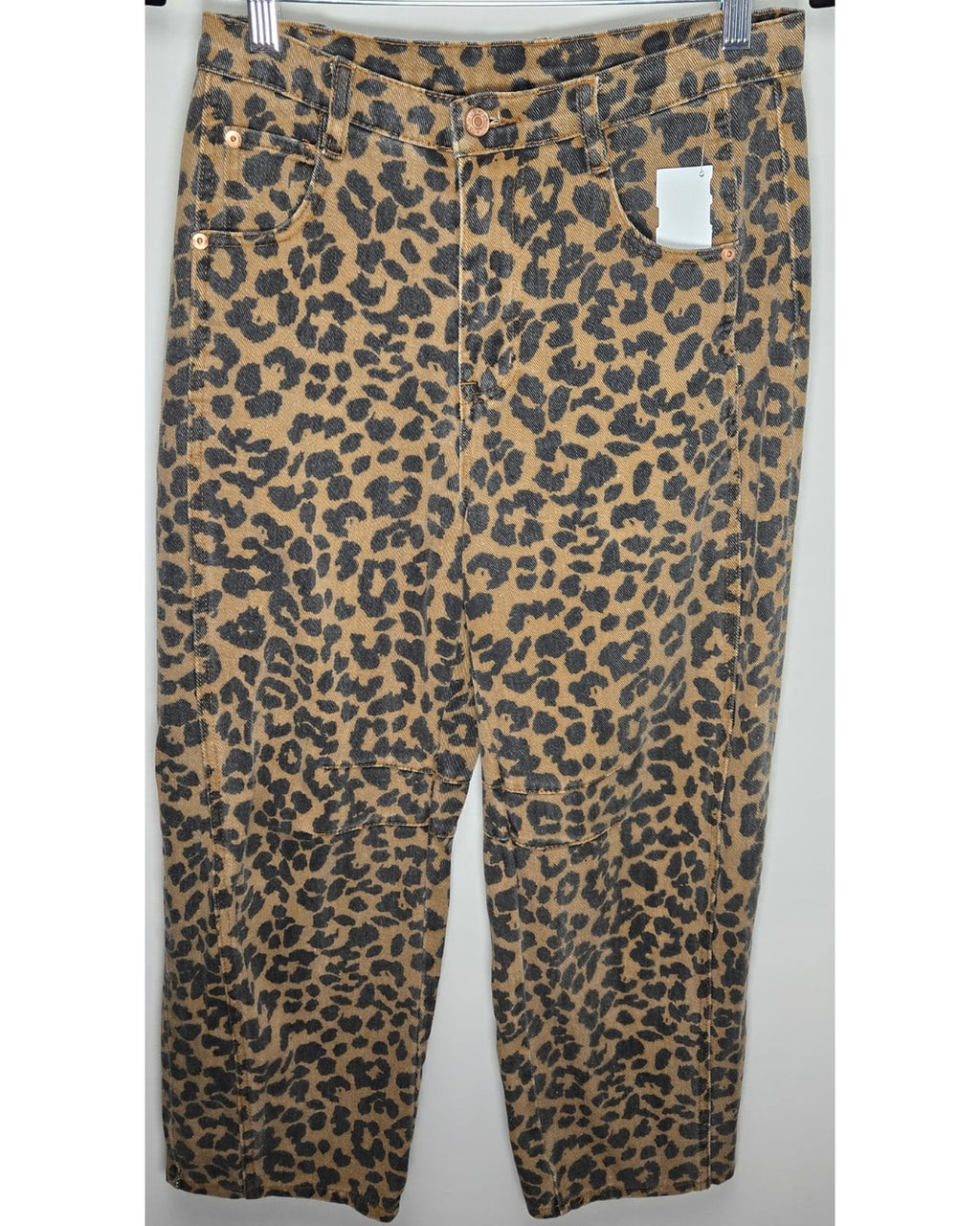 Entro Leopard Print Wide Leg Pants