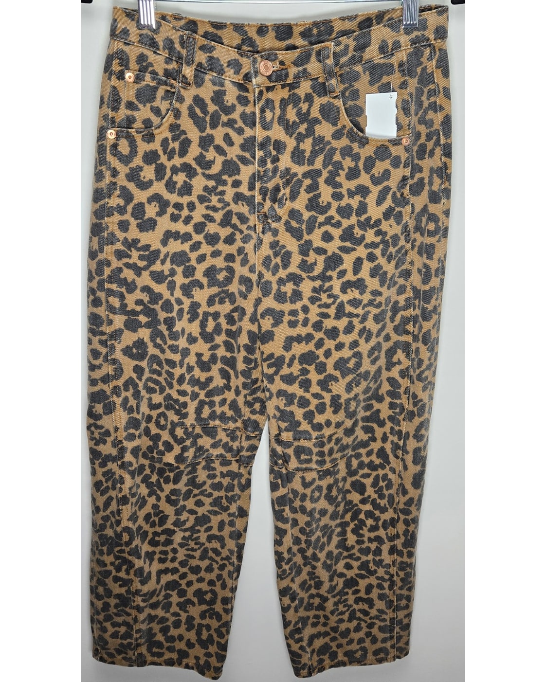 Entro Leopard Print Wide Leg Pants