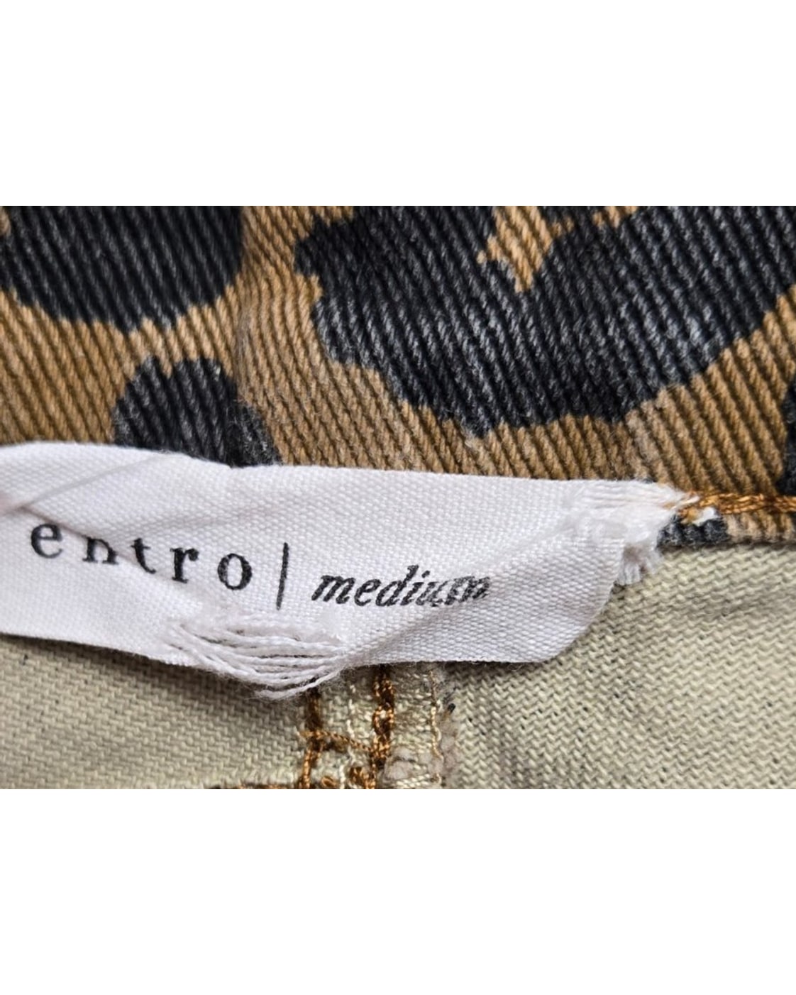 Entro Leopard Print Wide Leg Pants