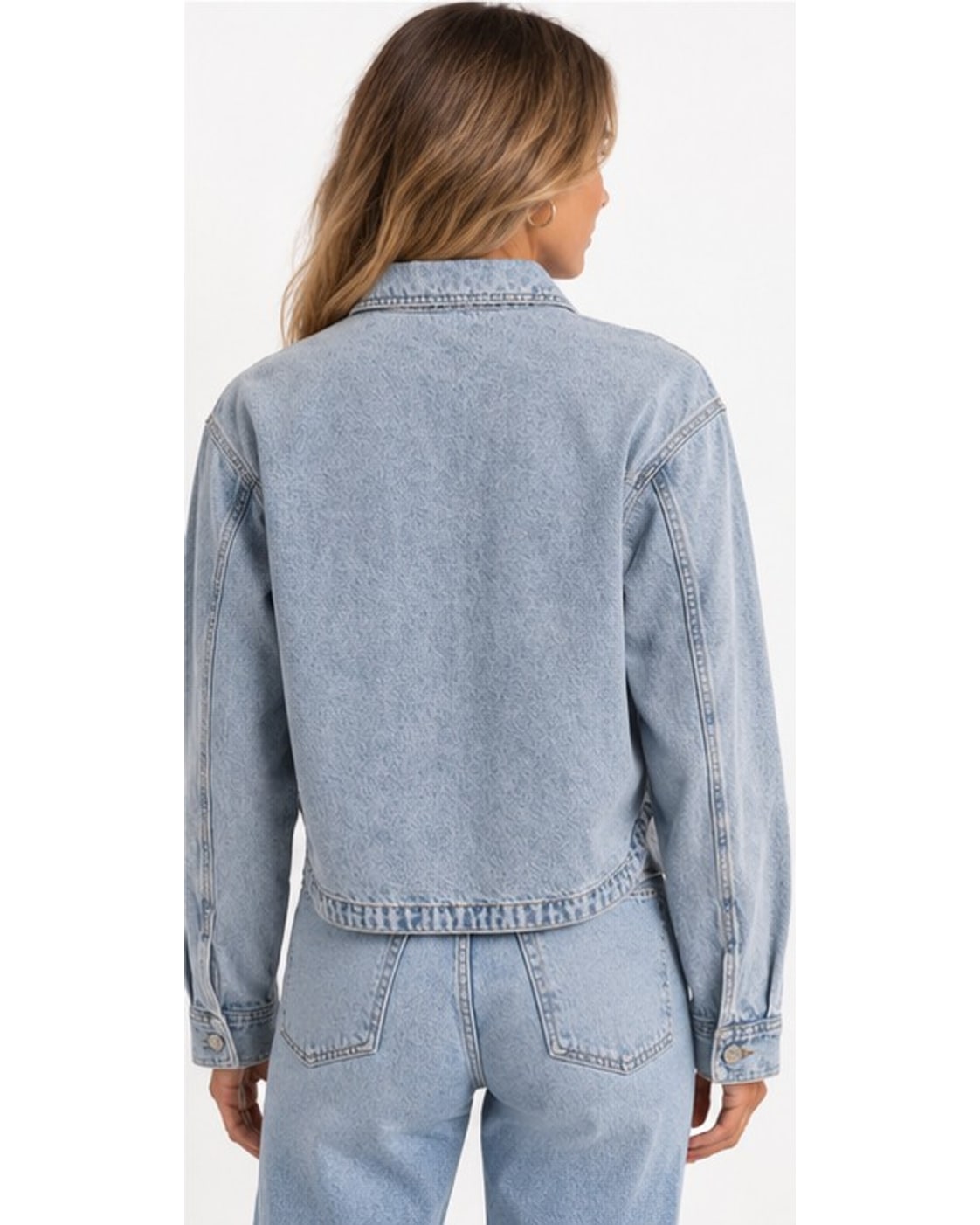 Z Supply All Day Cropped Denim Jacket ZJ233100