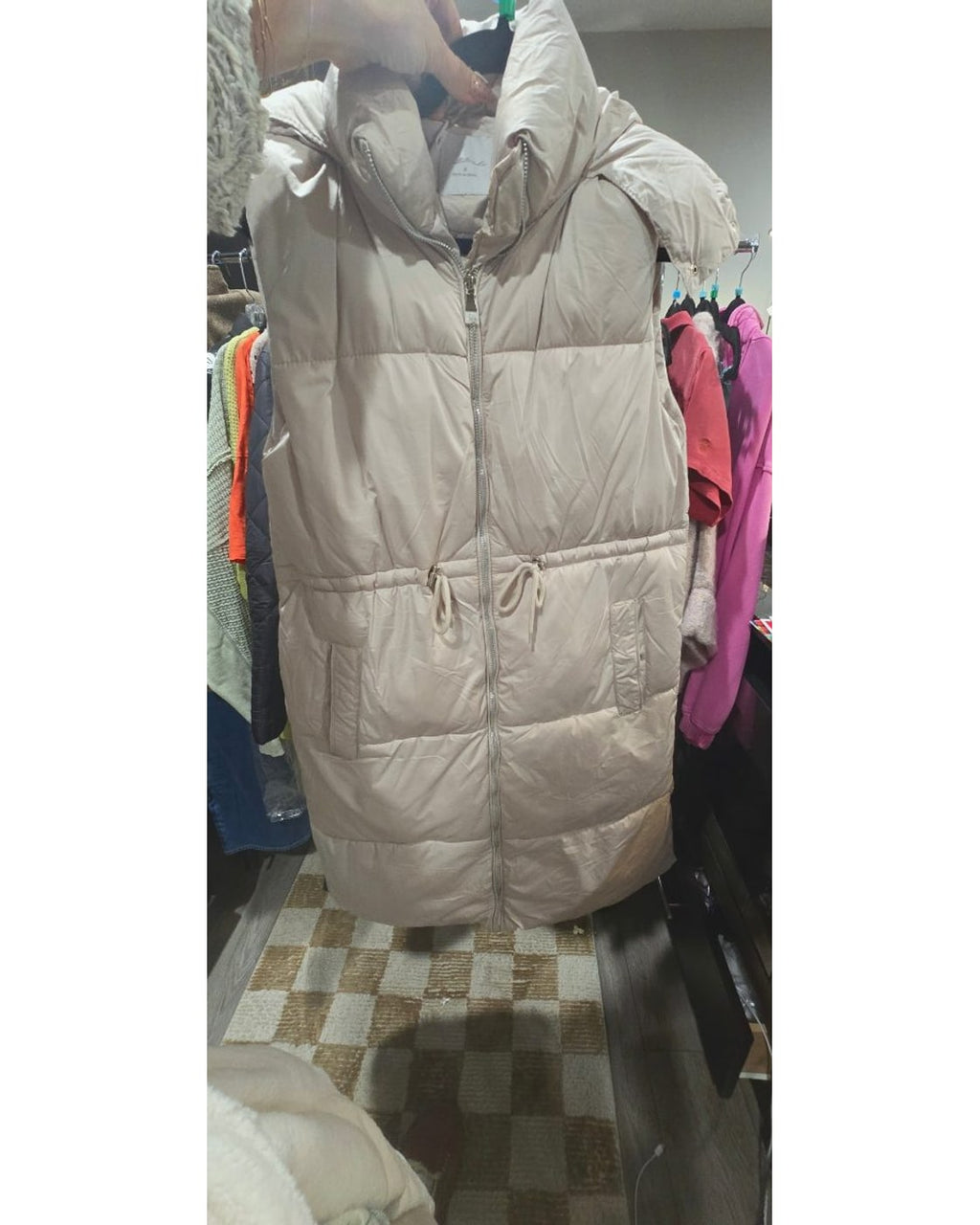 Elashe Hooded Puffer Vest - Style# BJ0705A