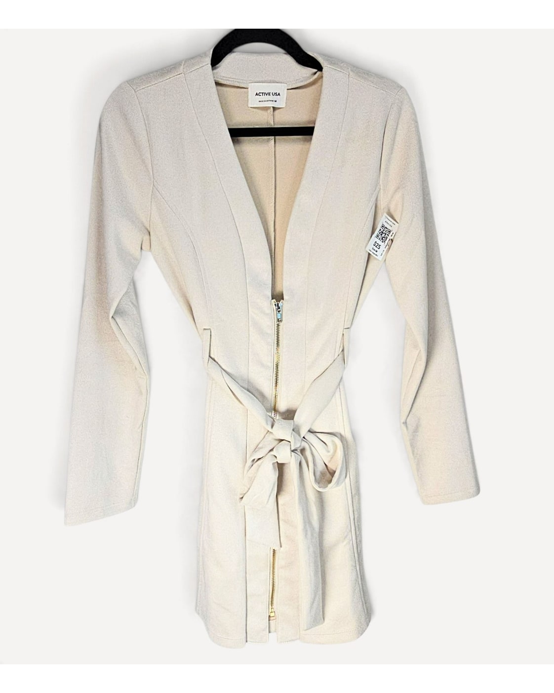 Active USA Blazer Zip-Front Mini Dress