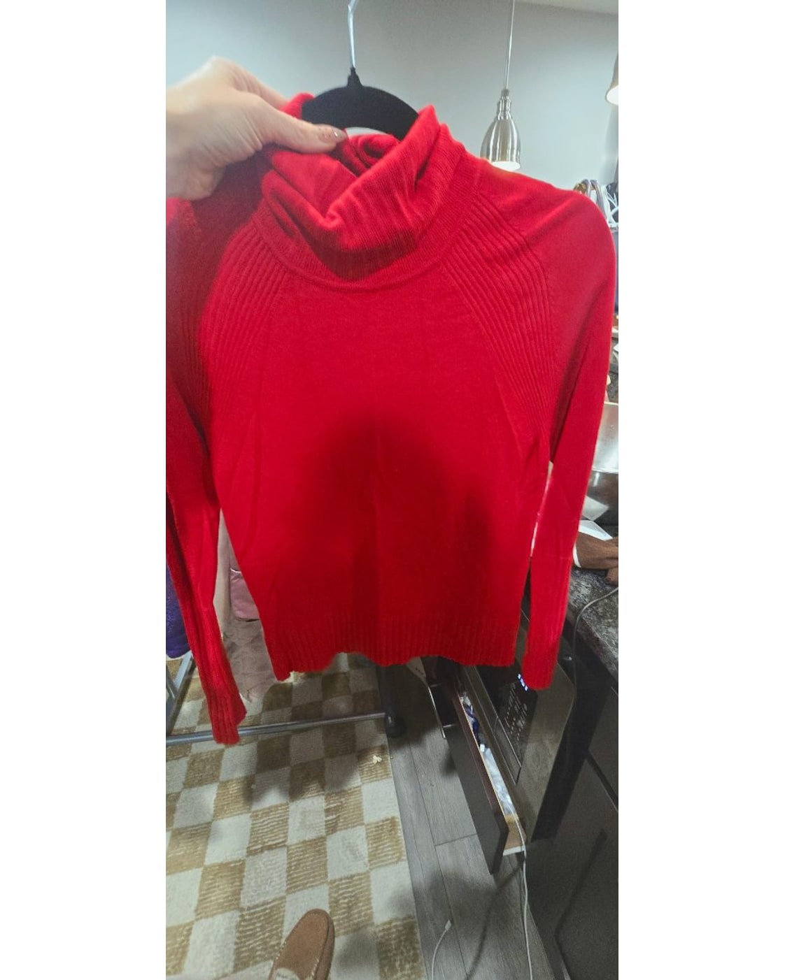 Tribal Ribbed Turtleneck Sweater