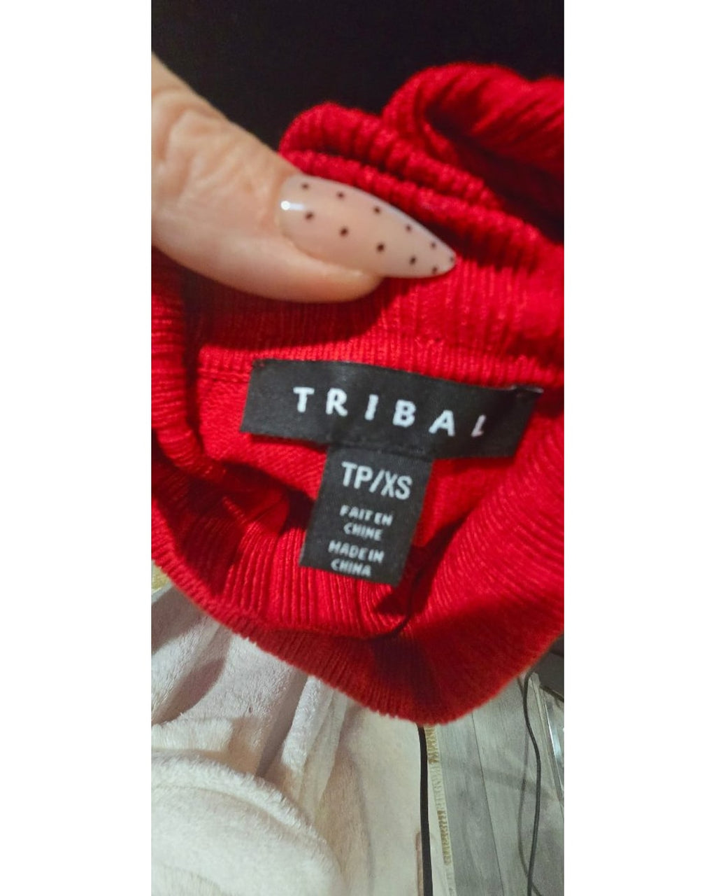 Tribal Ribbed Turtleneck Sweater