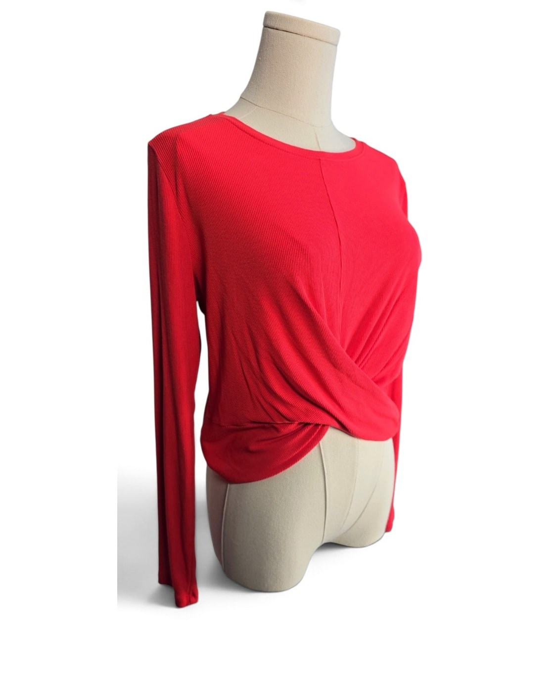 All in Motion Twist-Front Cropped Top