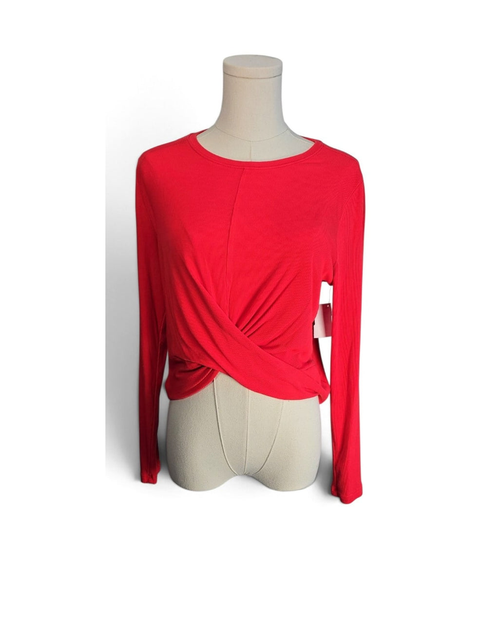 All in Motion Twist-Front Cropped Top