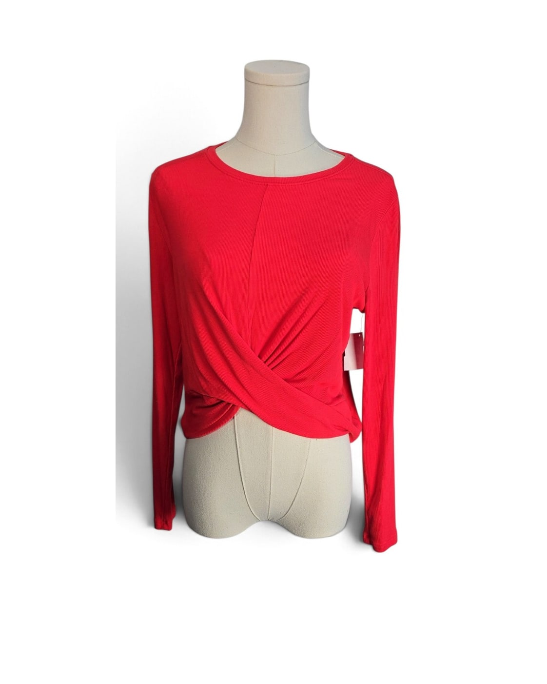 All in Motion Twist-Front Cropped Top