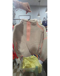 Sherpa Quarter-Zip Cropped Jacket - Style# PO 8493