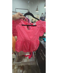 Lovelo Ruffle Puff Sleeve Peplum Top - NWT