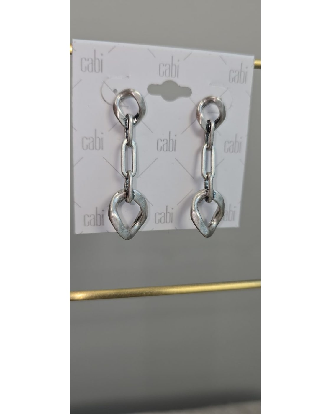 cabi Chain Link Drop Earrings