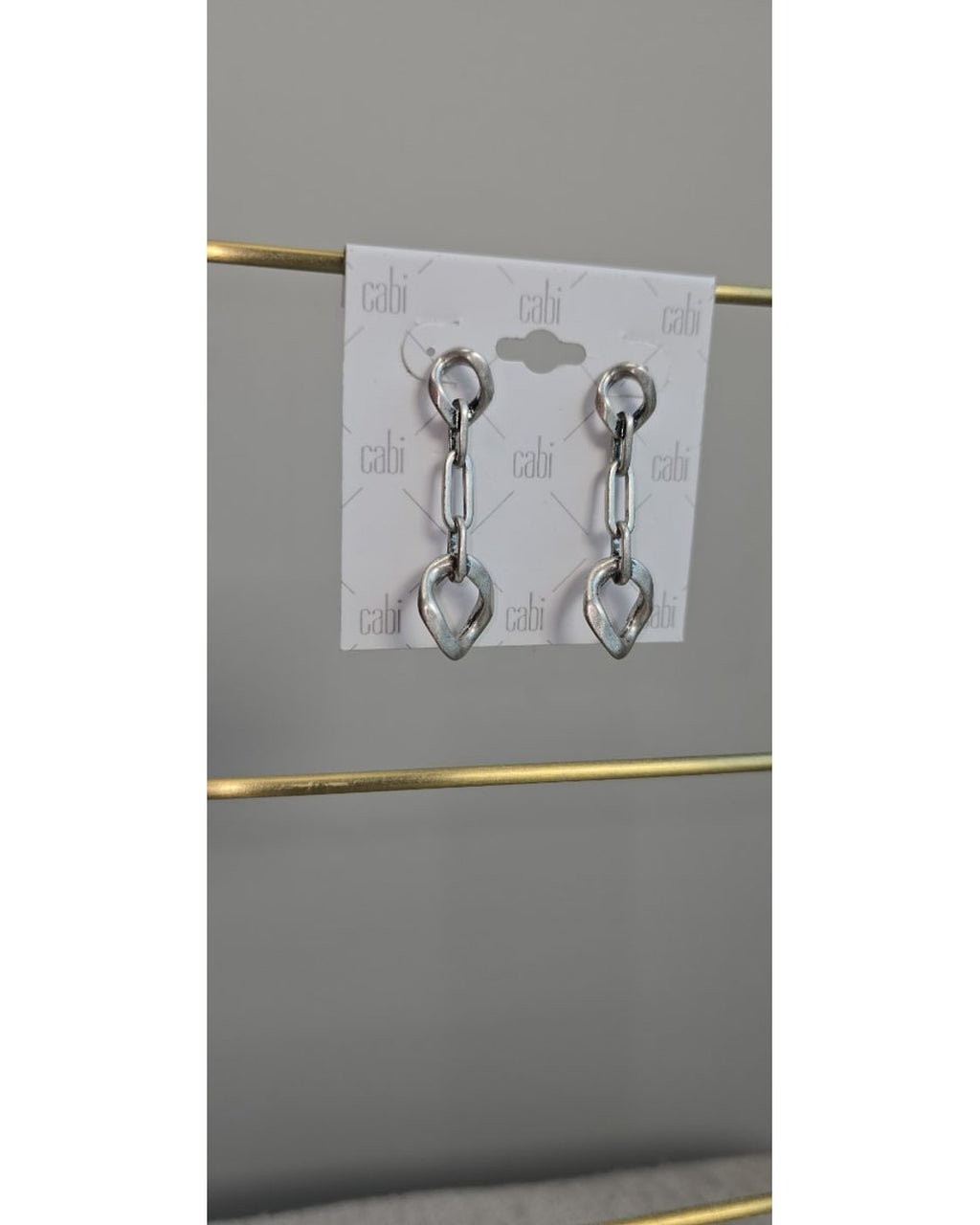 cabi Chain Link Drop Earrings