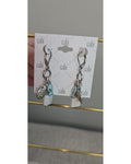 cabi Shell and Fish Charm Dangle Earrings - NWT