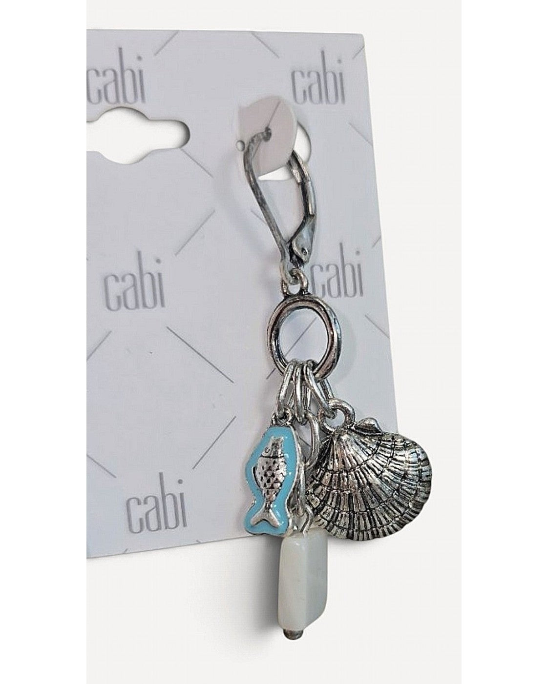 Silver cabi Shell and Fish Charm Dangle Earrings - NWT – photo 2