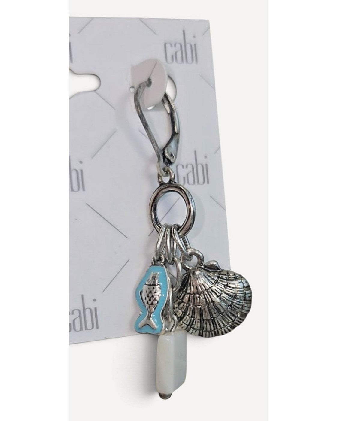 Silver cabi Shell and Fish Charm Dangle Earrings - NWT – photo 4