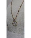 Crystal Star Pendant Rope Chain Necklace