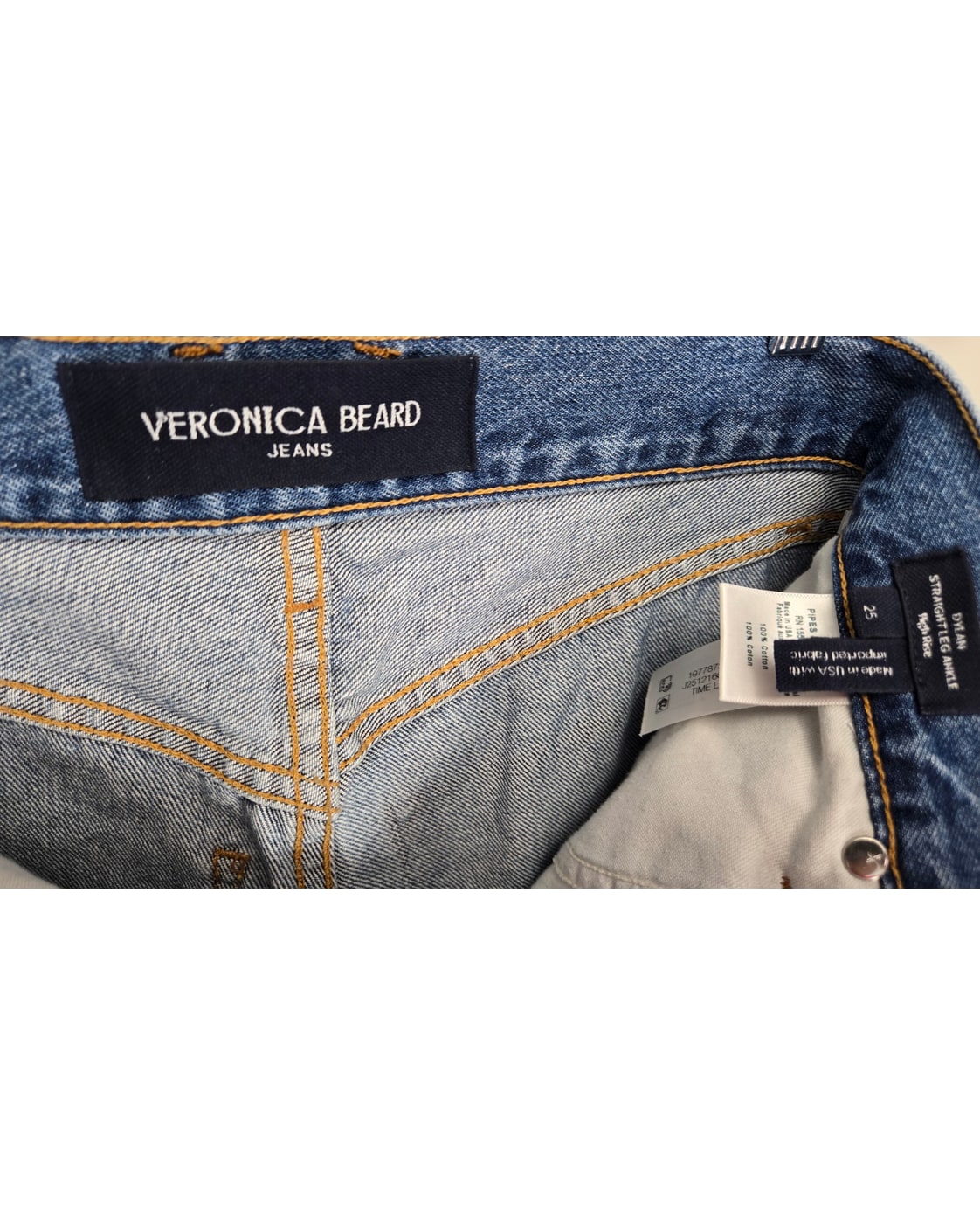 Veronica Beard Dylan Straight Leg Ankle Jeans