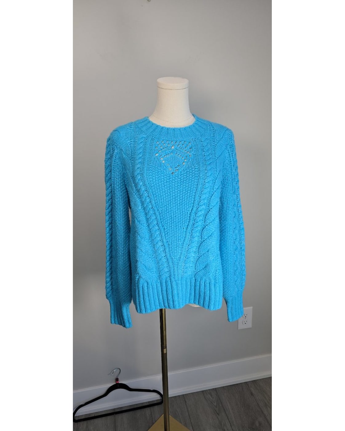 Talbots Cable Knit Crew Neck Sweater