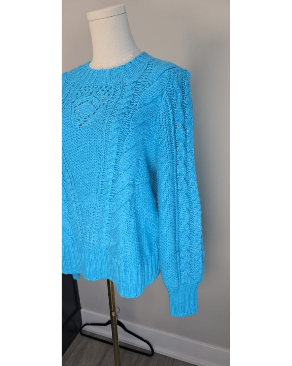 Talbots Cable Knit Crew Neck Sweater