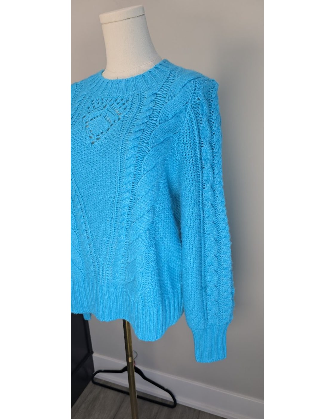 Talbots Cable Knit Crew Neck Sweater