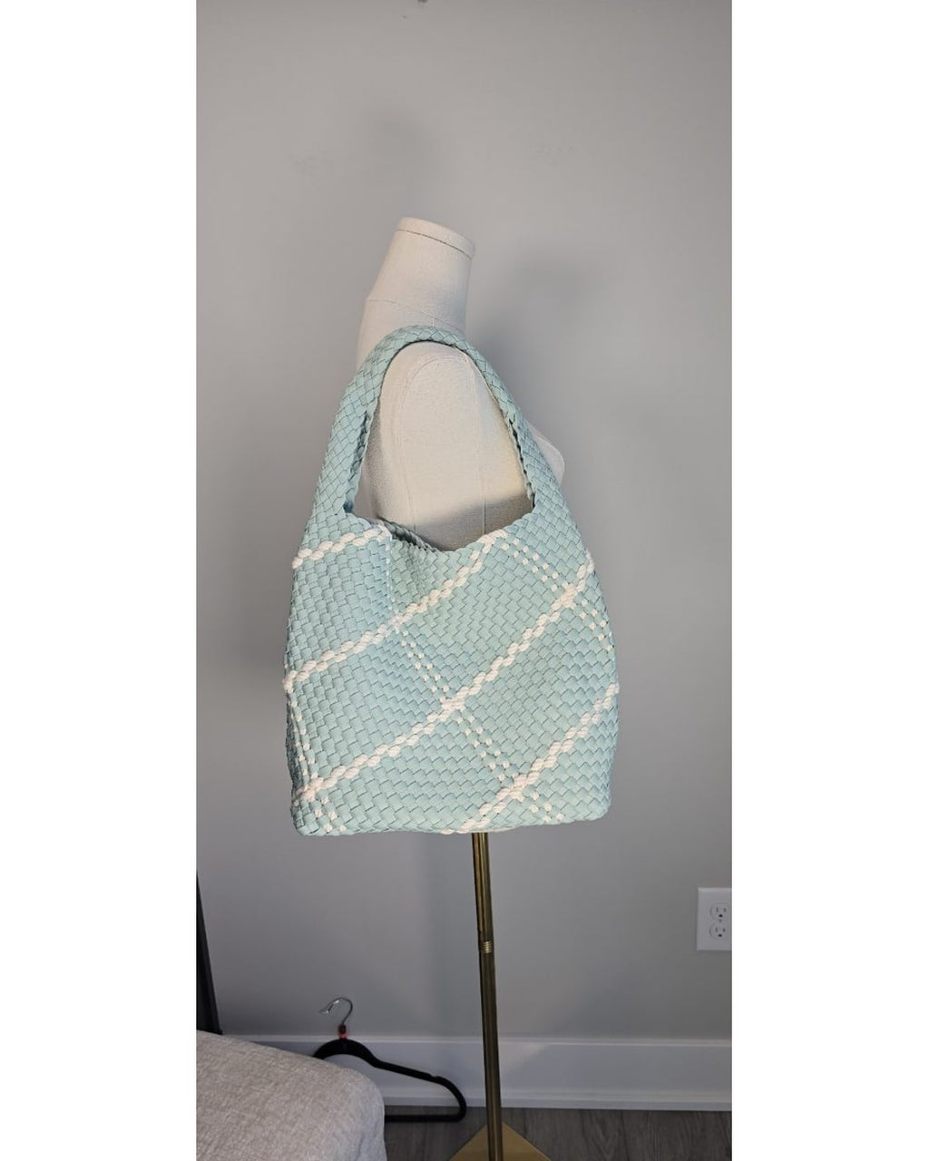 Woven Basketweave Hobo Bag